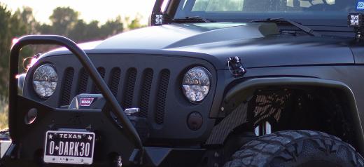 Steel Cowl Induction Hood 2007-18 Jeep Wrangler JK - Click Image to Close